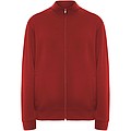 Unisex mikina na zip, ROLY ULAN, velikost M, červená