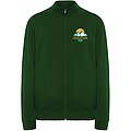 Unisex mikina na zip, ROLY ULAN, velikost S, tmavě zelená