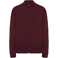 Unisex mikina na zip, ROLY ULAN, velikost S, vínová