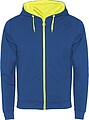 Unisex mikina ROLY FUJI, královská modrá/žlutá, S