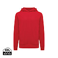 Unisex mikina s kapucí a bočními kapsami Iqoniq Yengo, červená, velikost 3XL