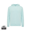 Unisex mikina s kapucí a bočními kapsami Iqoniq Yengo, mátová, velikost XS