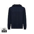 Unisex mikina s kapucí a bočními kapsami Iqoniq Yengo, námořní modrá, velikost XXL