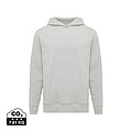 Unisex mikina s kapucí a bočními kapsami Iqoniq Yengo, světle šedá, velikost 4XL