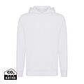 Unisex mikina s kapucí Iqoniq Rila, velikost XS, bílá