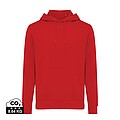 Unisex mikina s kapucí Iqoniq Rila, velikost XS, červená