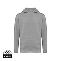 Unisex mikina s kapucí Iqoniq Rila, velikost XS, světle šedý melír