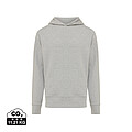 Unisex mikina s kapucí Iqoniq Yoho relaxed fit, světle šedá, velikost XXS