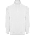 Unisex mikina se čtvrtkovým zipem, ROLY ANETO, bílá, vel. L