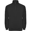 Unisex mikina se čtvrtkovým zipem, ROLY ANETO, černá, vel. L
