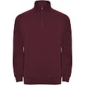 Unisex mikina se čtvrtkovým zipem, ROLY ANETO, purpurová, vel. S