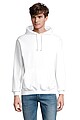 Unisex mikina SOLS CONDOR, bílá, velikost 3XL