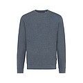Unisex nebarvená mikina Iqoniq Denali z recyklované bavlny, námořní modrá, M