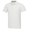 Unisex polokošile s krátkým rukávem z recyklované bavlny i polyesteru, ELEVATE EMERALD, bílá, vel. L