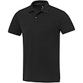 Unisex polokošile s krátkým rukávem z recyklované bavlny i polyesteru, ELEVATE EMERALD, černá, vel. L