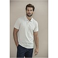 Unisex polokošile s krátkým rukávem z recyklované bavlny i polyesteru, ELEVATE EMERALD, krémová, vel. L