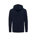 Unisex recyklovaná mikina Iqoniq s kapucí, námořní modrá, XXS