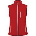 Unisex softshellová vesta, ROLY NEVADA, červená, vel. S