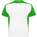 Unisex tričko Roly Bugatti, bílá/zelená, velikost M