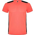 Unisex tričko Roly Detroit, fluorescenční korálová, velikost S