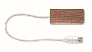 USB hub 4 porty 27,5 cm, světle hnědá