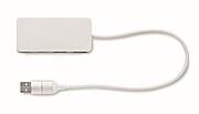 USB hub 4 porty 27,5 cm, světle hnědá