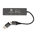 USB HUB z recyklovaného hliníku