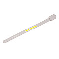 USB LED sportovní svítilna z RCS RPET, šedá