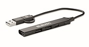 USB rozbočovač se 4 porty, černá