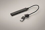 USB rozbočovač se 4 porty, černá