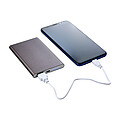 VALUR Hliníková powerbanka s kapacitou 4000 mAh M, gun metal