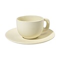VANLION Sada 2 šálků a podšálků na cappuccino, béžová