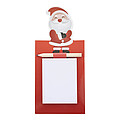 Vánoční magnetický zápisník, Santa Claus, červená
