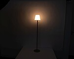 Velká venkovní lampa s možností změny barvy, bílá