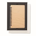 Zápisník A5 s kroužkovou vazbou a pevnými deskami, světle hnědý