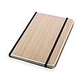 Zápisník A5 v luxusním provedení se dřevem a kovem, hnědý