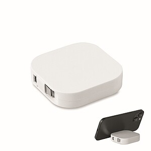 100W zatahovací nabíjecí kabel, bílá