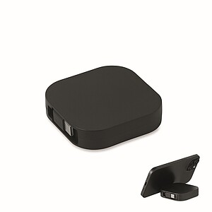 100W zatahovací nabíjecí kabel, černá - reklamní předměty