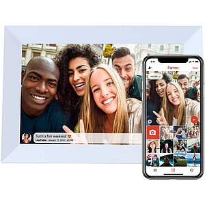 10palcový wifi digitální fotorámeček, bílá