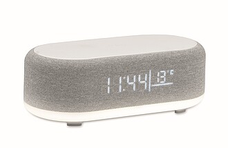 15W reproduktor s bezdrátovým nabíjením, bílá - reklamní předměty