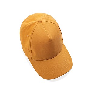 5 dílná kšiltovka Impact z 280g recyklované bavlny AWARE™, oranžová