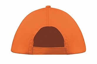 5 panelová baseballová čepice, oranžová