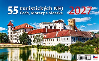 55 turistických nej Čech, Moravy a Slezska 2027, stolní kalendář