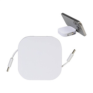60W kabel RABS USB-C, bílá - ekologické reklamní předměty