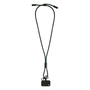 60W RPET kabel se šňůrkou na mobil, tmavě zelená