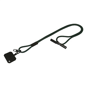 60W RPET kabel se šňůrkou na mobil, tmavě zelená