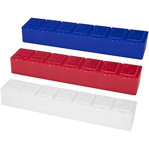 7denní multivitaminový organizér, bílá