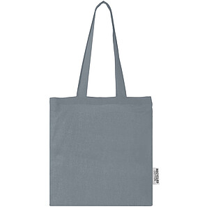 7l taška z GRS recyklované bavlny Madras 140 g/m2, šedá