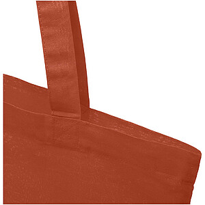 7l taška z GRS recyklované bavlny Madras 140 g/m2, terakotová