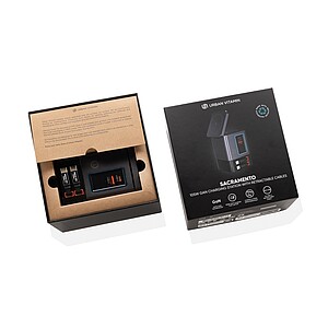 Adaptér 105W se svinovacím kabelem, šedá